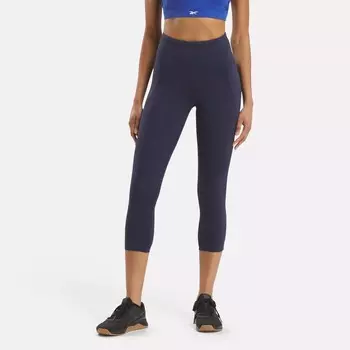Леггинсы Люкс 3/4 Reebok, военно-морской