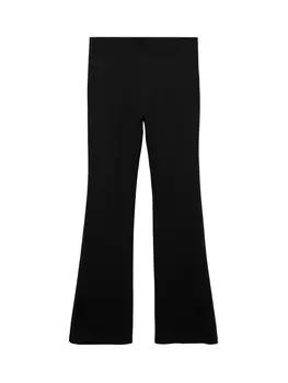 Леггинсы MANGO Flared Leggings DELFIN, черный