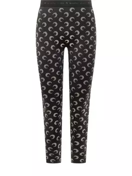 Леггинсы Marine Serre Recycled Strass, черный