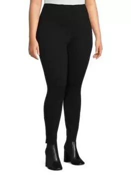 Леггинсы Max Studio плюс с высокой талией, черный