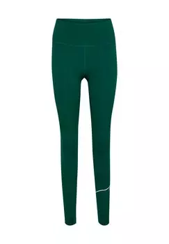 Леггинсы MID WAIST POCKET Hummel, темно-зеленый