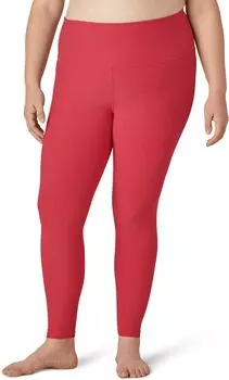 Леггинсы миди больших размеров с высокой талией Beyond Yoga, цвет Paradise Coral Heather
