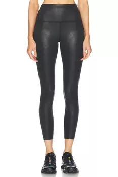 Леггинсы миди с высокой талией Beyond Yoga, цвет Black Foil