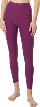 Леггинсы миди с высокой талией Spacedye Beyond Yoga, цвет Boysenberry Heather