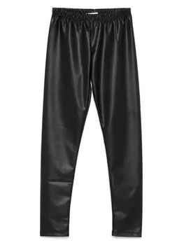 Леггинсы Miss Grant Kids из искусственной кожи, черный