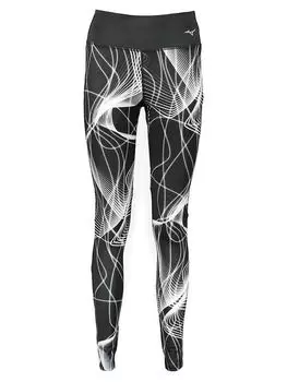 Леггинсы Mizuno, черный/белый