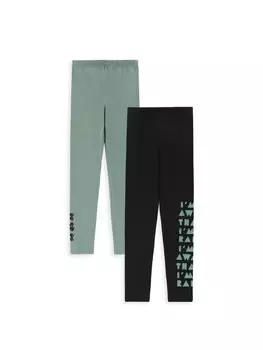 Леггинсы MOKIDA Leggings mit langem Hosenbein 2 Pack, красочный