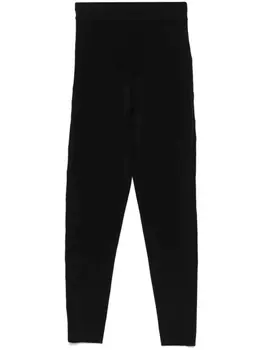 Леггинсы Mugler, скульптурирующие трикотажные изделия, черный