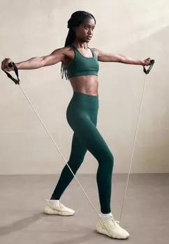 Леггинсы MULTI SEAMLESS HIGH WAIST Casall, темно-зеленый