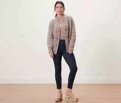 Леггинсы на подкладке в джинсовом стиле Tchibo, темно-синий деним