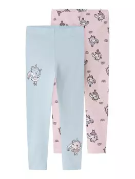 Леггинсы NAME IT Skinny Leggings NMFVIVIAN, цвет light blue/light pink