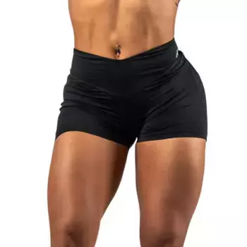 Леггинсы Nebbia V-shaping belt strong beauty 428 short, черный