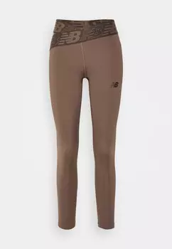 Леггинсы New Balance Relentless Crossover High Rise 7/8, коричневый