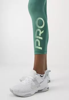 Леггинсы Nike, бикостал/парово-зеленый/белый