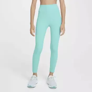 Леггинсы Nike One, цвет Green Frost/White