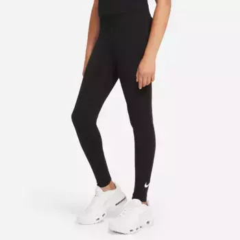 Леггинсы Nike Sportswear "FAVORITES BIG KIDS' (GIRLS') SWOOSH LEGGINGS - для детей", черный
