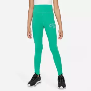 Леггинсы Nike Sportswear "G NSW FAV TREND HW LGGNG PRNT - для детей", цвет Stadium Green