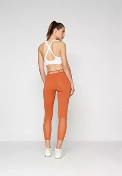 Леггинсы Nike, жженый восход/белый