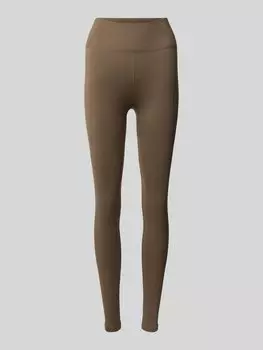 Леггинсы облегающего кроя с широким эластичным поясом, модель «Индия» BORN LIVING YOGA, серо-коричневый