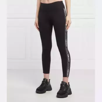 Леггинсы облегающего кроя высокая талия Dkny, черный