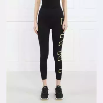 Леггинсы облегающего кроя высокая талия Dkny, черный