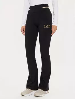 Леггинсы обычного кроя Ea7 Emporio Armani, черный