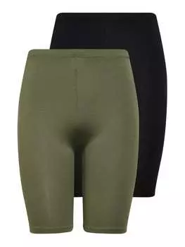 Леггинсы ONLY, цвет schwarz/grn