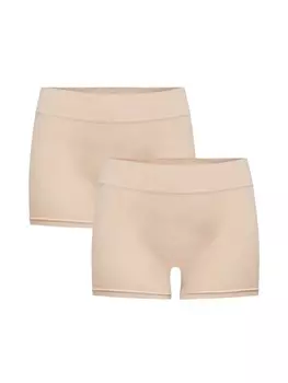 Леггинсы ONLY Elastische Mini Leggins Shorts 2-er Pack Hotpants Hose ONLVICKY, бежевый