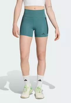 Леггинсы OPTIME 3 STRIPES Adidas Performance, цвет Preloved Teal