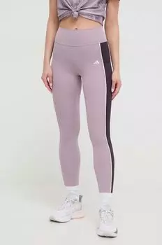 Леггинсы Optime для тренировок adidas Performance, фиолетовый
