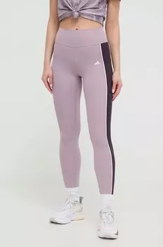 Леггинсы Optime для тренировок adidas Performance, фиолетовый