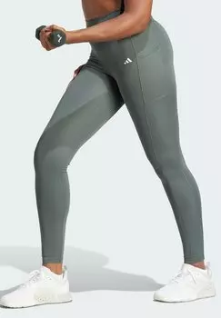 Леггинсы OPTIME FULL-LENGTH adidas Performance, цвет legend ivy