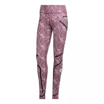 Леггинсы от stella mccartney леггинсы для тренировок с принтом truepurpose Adidas, красный
