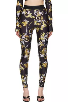 Леггинсы Outline barocco Versace Jeans Couture, мультиколор
