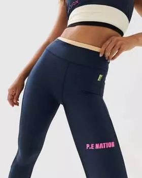 Леггинсы Outline темно-синего цвета P.E. NATION