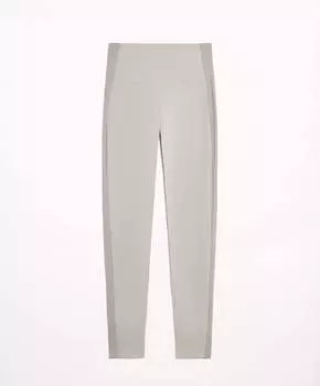 Леггинсы Oysho Comfortlux High-Rise Rib 65 Cm Ankle-Length, светло-серый