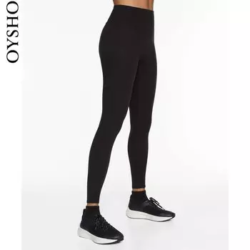 Леггинсы Oysho с высокой талией, черный