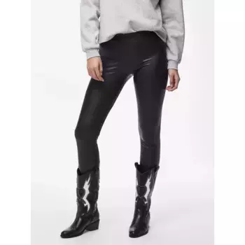 Леггинсы "PCNEW SHINY FLEECE LEGGINGS NOOS" Pieces, черный