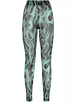 Леггинсы Philipp Plein Flame, черный