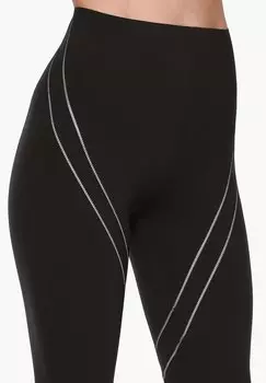 Леггинсы Piping Compressive OYSHO, черный