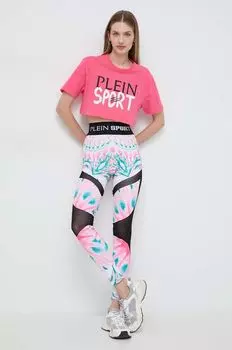 Леггинсы Plein Sport, розовый