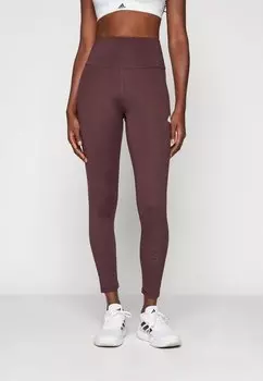 Леггинсы PRINT HIGH-WAISTED adidas Sportswear, цвет shadow brown