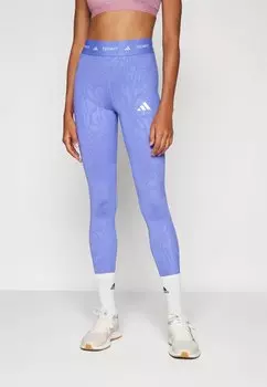 Леггинсы PRINTED 7/8 adidas Performance, синий