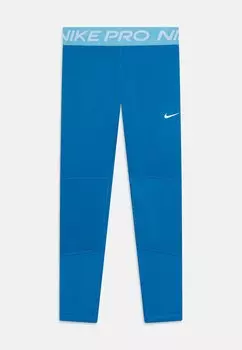 Леггинсы Pro Leggings Nike, светло-фото синие/голубой водолей/белый