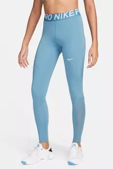 Леггинсы Pro с широким поясом Nike, синий
