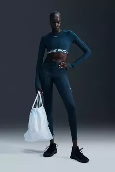Леггинсы Pro Sculpt Dri Fit с высокой талией Nike, синий