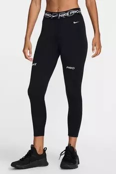 Леггинсы Pro средней посадки 7/8 Nike, черный