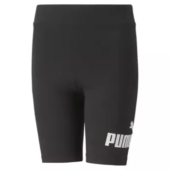 Леггинсы PUMA "ESS+ LOGO SHORT LEGGINGS G", черный