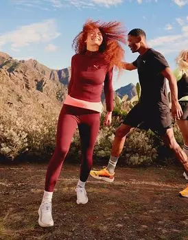 Леггинсы Puma Evolve Training бордового цвета