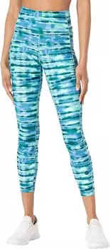 Леггинсы размером 7/8 с высокой посадкой на каждый день готовятся к печати L.L.Bean, цвет Marine Blue Tie-Dye